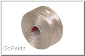 S-Lon, Size D, Beading Thread, F�delgarn, beige, 1 Spule